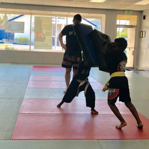 Fun in kids martial arts training